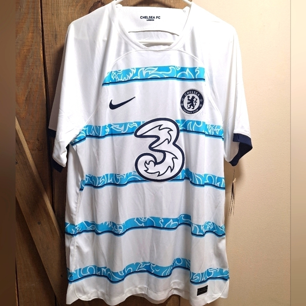 A Nike official MLS Chelsea Football Club #3 jersey in a men's size L & XL. NWT